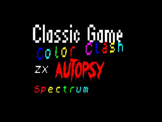 ZX Spectrum Colour Clash - Classic Game Autopsy - YouTube
