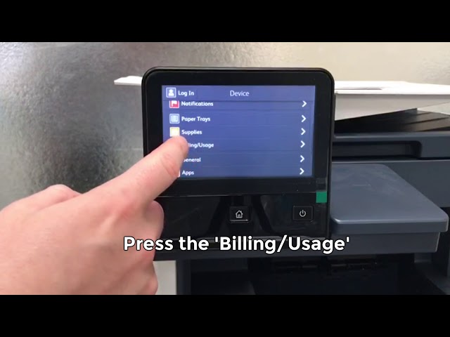 How to Check Meter Readings - Xerox VersaLink - C405/C400 - YouTube