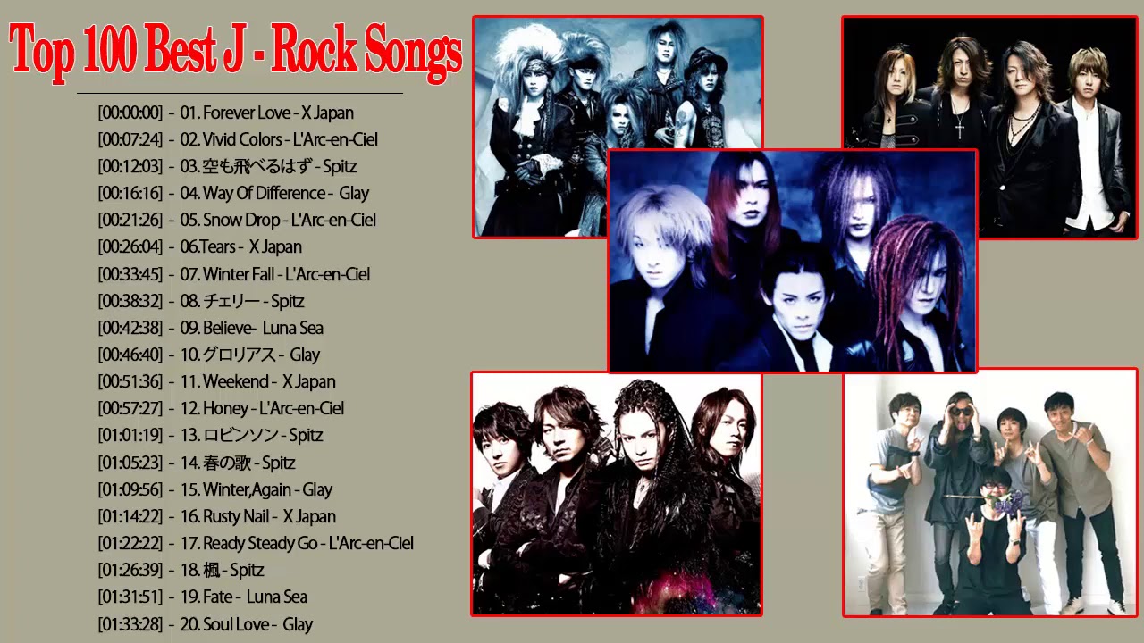 X Japan, L'Arc en Ciel,Spitz,Luna Sea, Glay メドレー ღ 聴いて一発