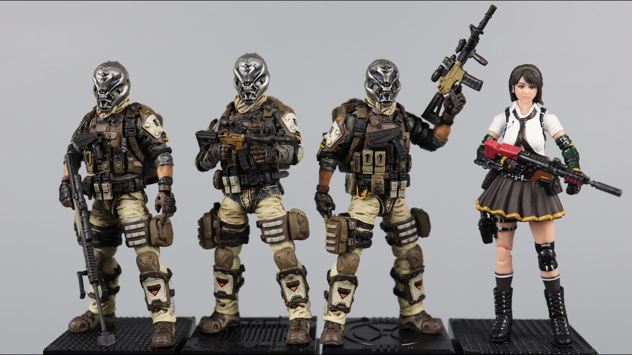 开盒分享】JOYTOY暗源骷髅团苍亡连队SKELETON FORCES Perish Company