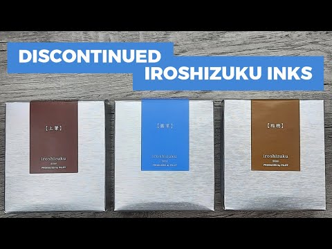 Discontinued Pilot Iroshizuku Inks | Tsuyu-Kusa, Ina-Ho, and