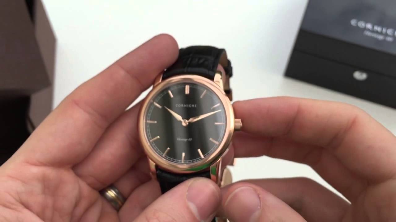 Corniche Heritage 40 Rose Gold Watch Review - YouTube