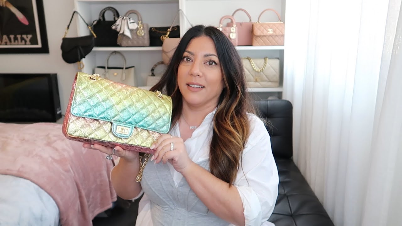 CHANEL UNICORN RAINBOW REISSUE 2.55 BAG | Naomi Peris - YouTube