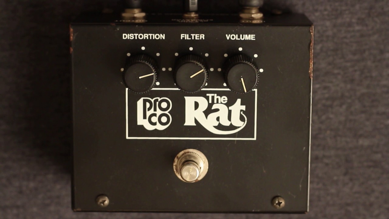 ProCo Rat 1991 Big Box Reissue on Bass - YouTube