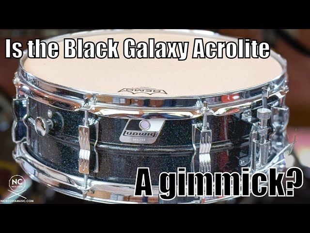 Is the Black Galaxy Ludwig Acrolite a gimmick? - YouTube