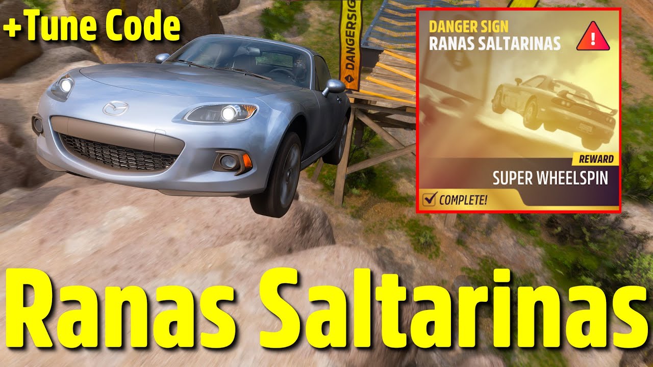 Forza Horizon 5 Ranas Saltarinas Danger Sign Mazda B700 + Tune