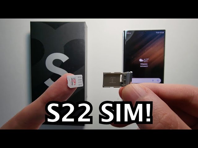 How to Insert SIM Card Samsung Galaxy S22 / S22+ / S22 Ultra 5G