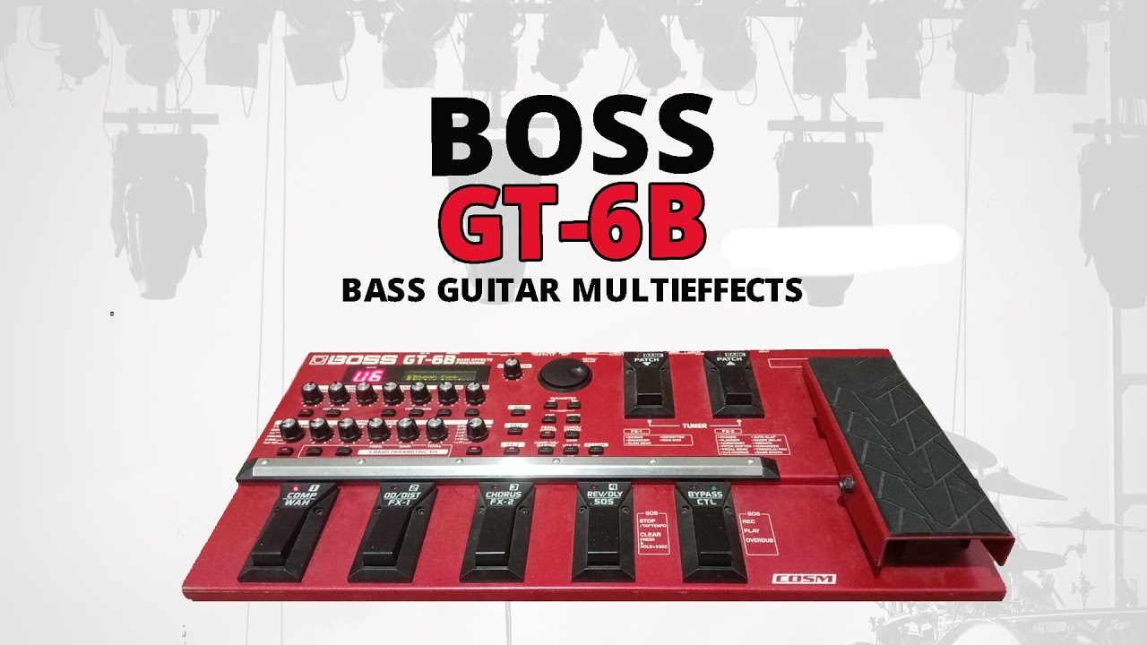 Boss GT-6B Bass Guitar Multieffects Sound Demo - YouTube