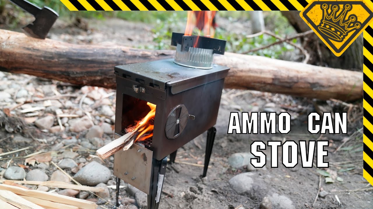 Turn an Ammo Can into a Stove & Heater (no welding!) - YouTube