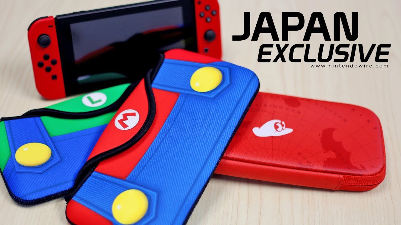 Japan Exclusive Super Mario Odyssey Switch Accessories Unboxing