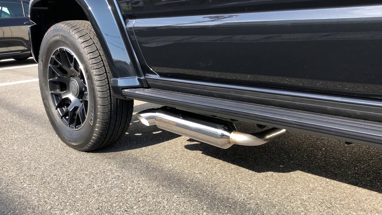 Craftsman93 スズキ ジムニーシエラ Fujitsubo サイドマフラー - YouTube