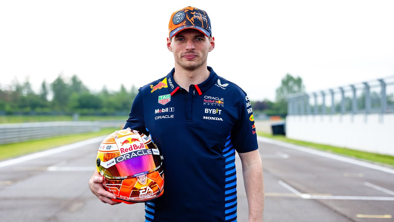 Max Verstappen - Orange Tribute Helmet 2024 - YouTube