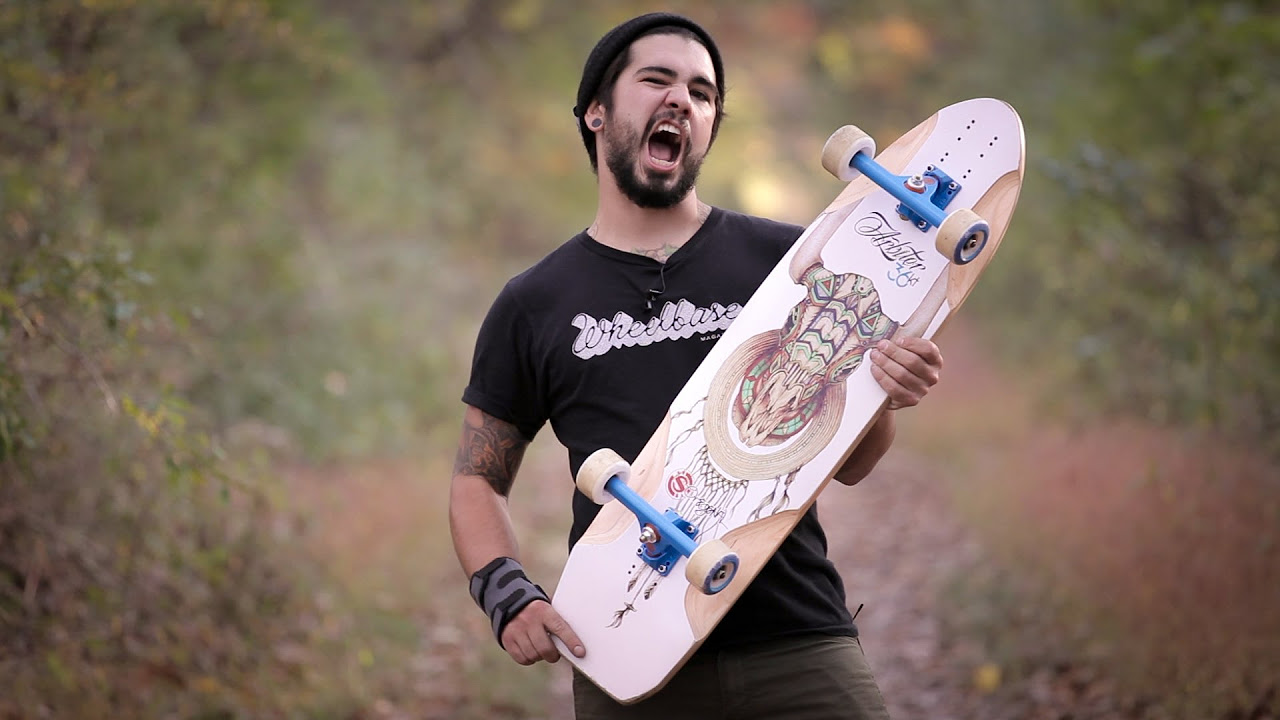 Longboard BoardGuide Reviews: The Arbiter 36 KT with Sean - YouTube