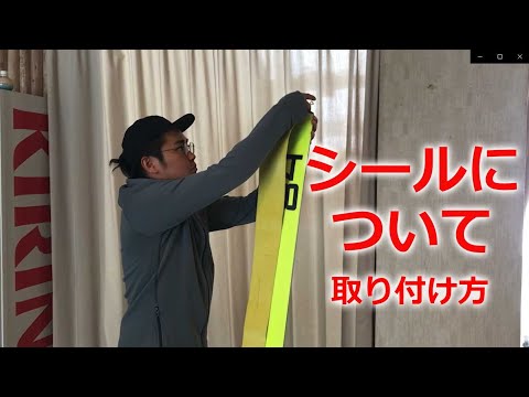 山スキーシール3点セット（接着剤は付いていません） 山スキーシール3