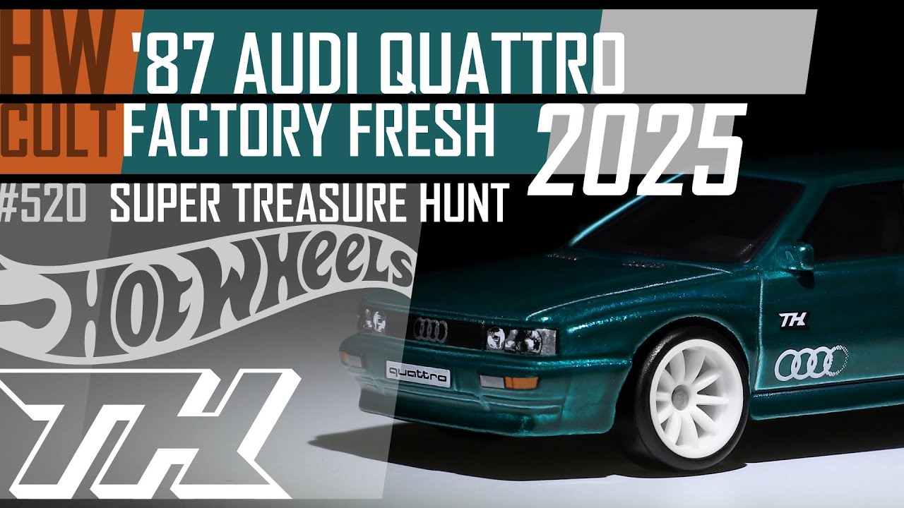 Hot Wheels '87 Audi Quattro Factory Fresh Super Treasure Hunt