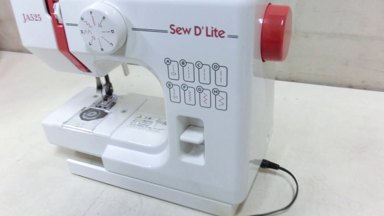 JANOME ジャノメ ミシン Sew D'Lite JA525 元箱有 一部動作OK N9066