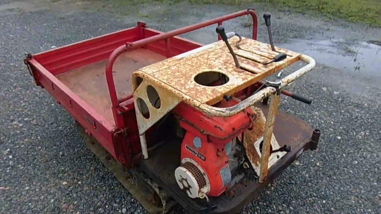 サンケー クローラ型運搬車 SC800D 剛力 手動ダンプ 450㎏積シバウラ