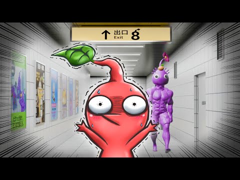 A red Pikmin gets lost at Exit 8 [Pikmin Exit 8] - YouTube