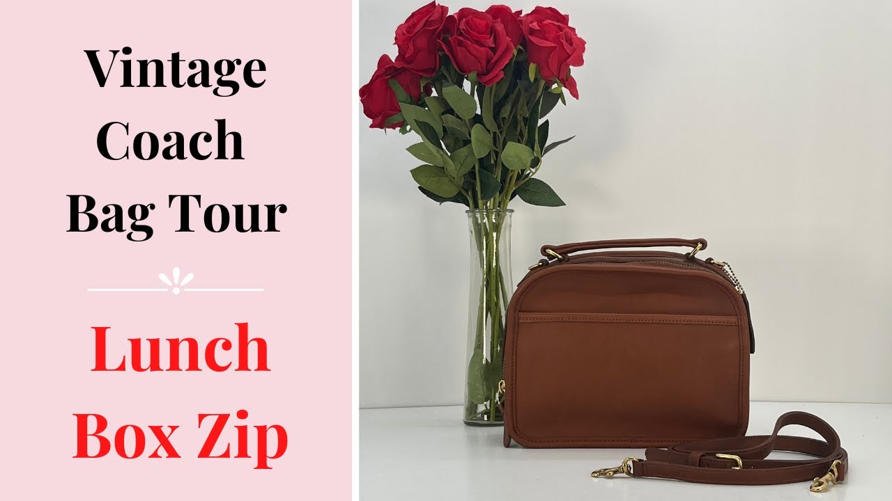 Vintage Coach Bag Tour | Lunch Box Zip Bag | Cristina Moda Vintage