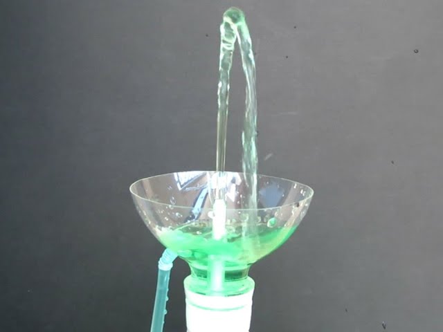 ヘロンの噴水の作り方 How to make Heron's Fountain - YouTube