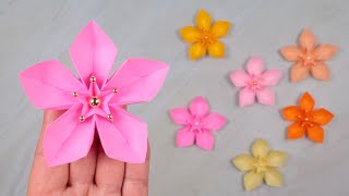 Easy Paper Flowers: Origami Peach Blossoms - YouTube