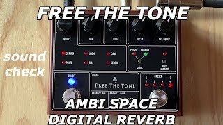 FREE THE TONE AMBI SPACE DIGITAL REVERB sound check (non toke