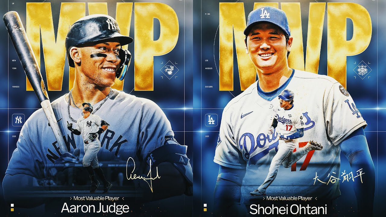 Shohei Ohtani and Aaron Judge are your 2025 MVPs! (Both won MVP in