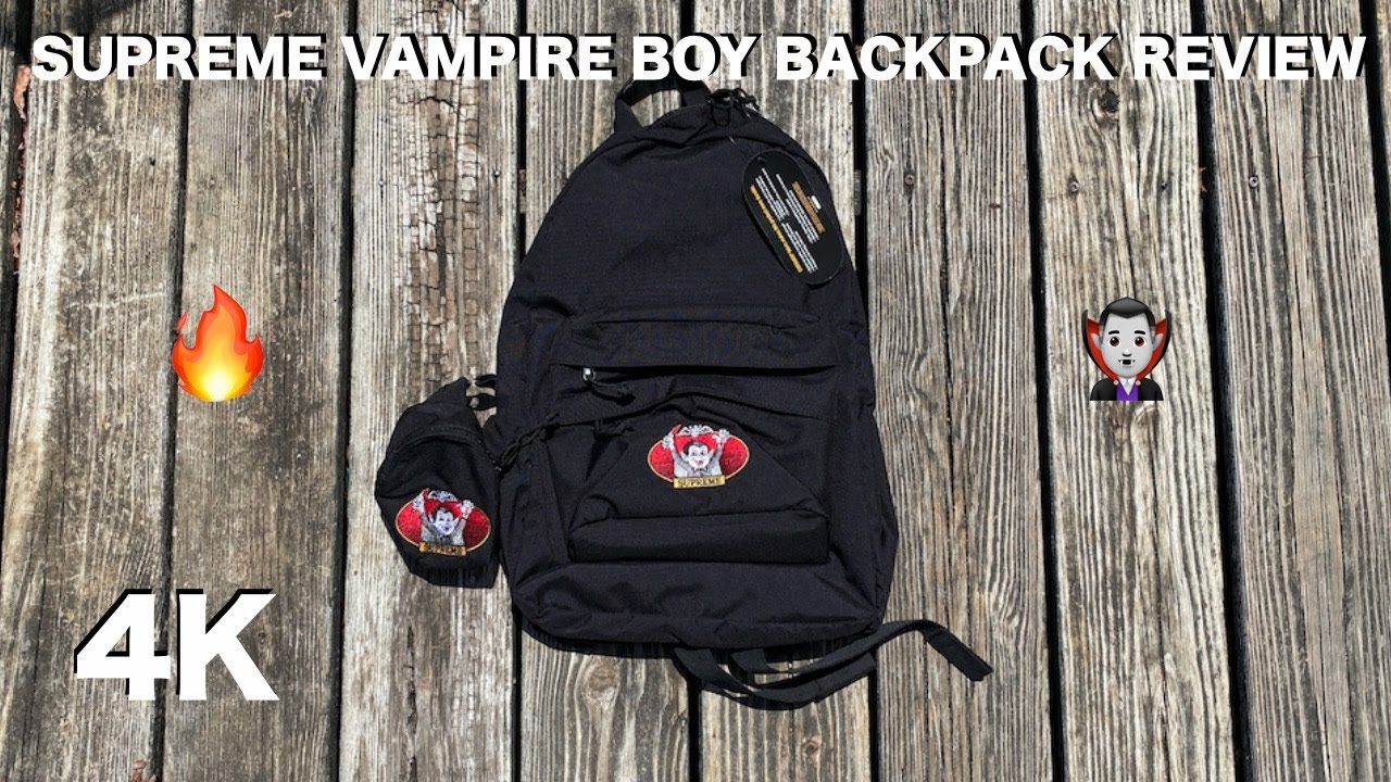 Supreme Vampire Boy Backpack Review - YouTube