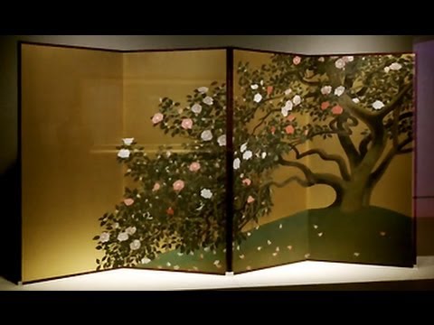 速水御舟《名樹散椿》 山種美術館 百花繚乱 ─花言葉・花図鑑─ - YouTube