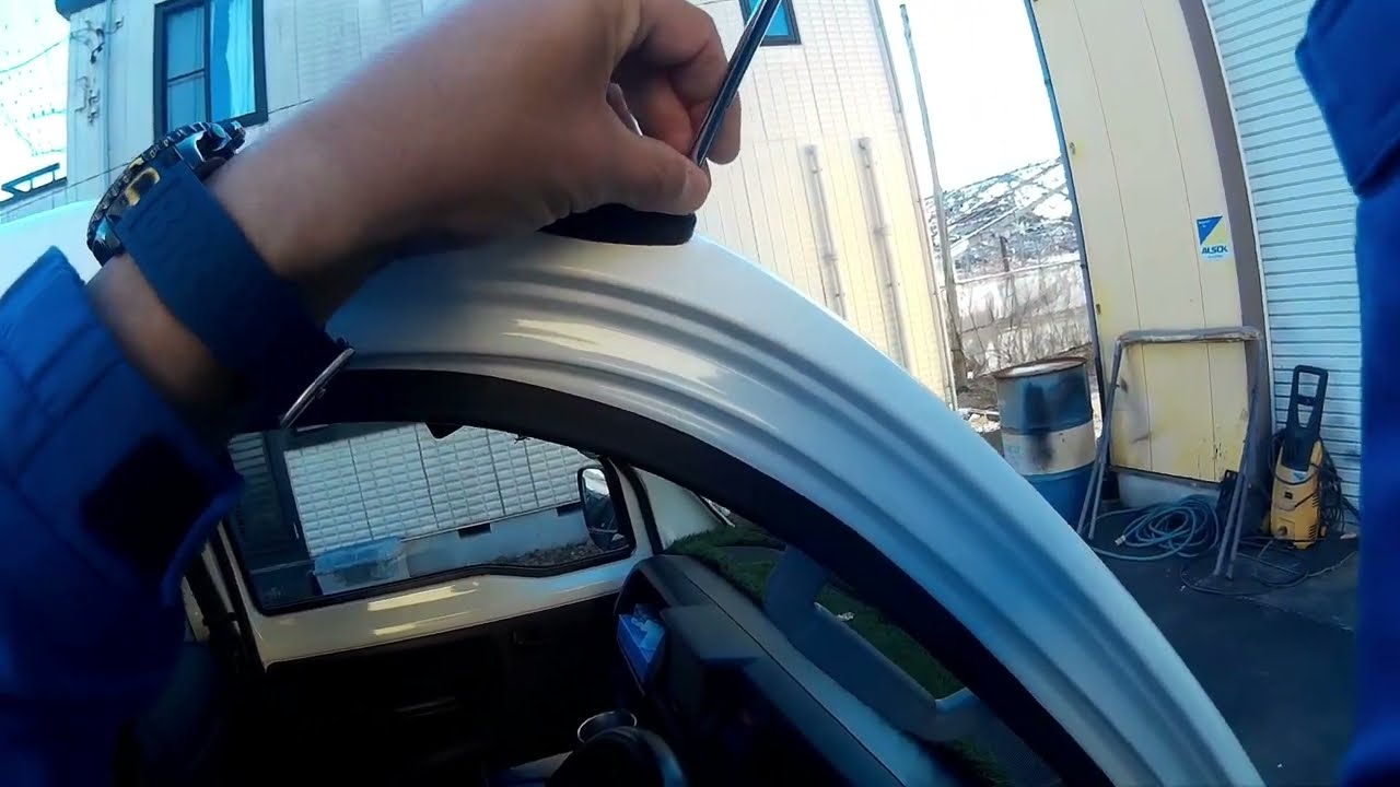 アクティートラックHA8/HA9型用マイクロアンテナの交換方法 - YouTube