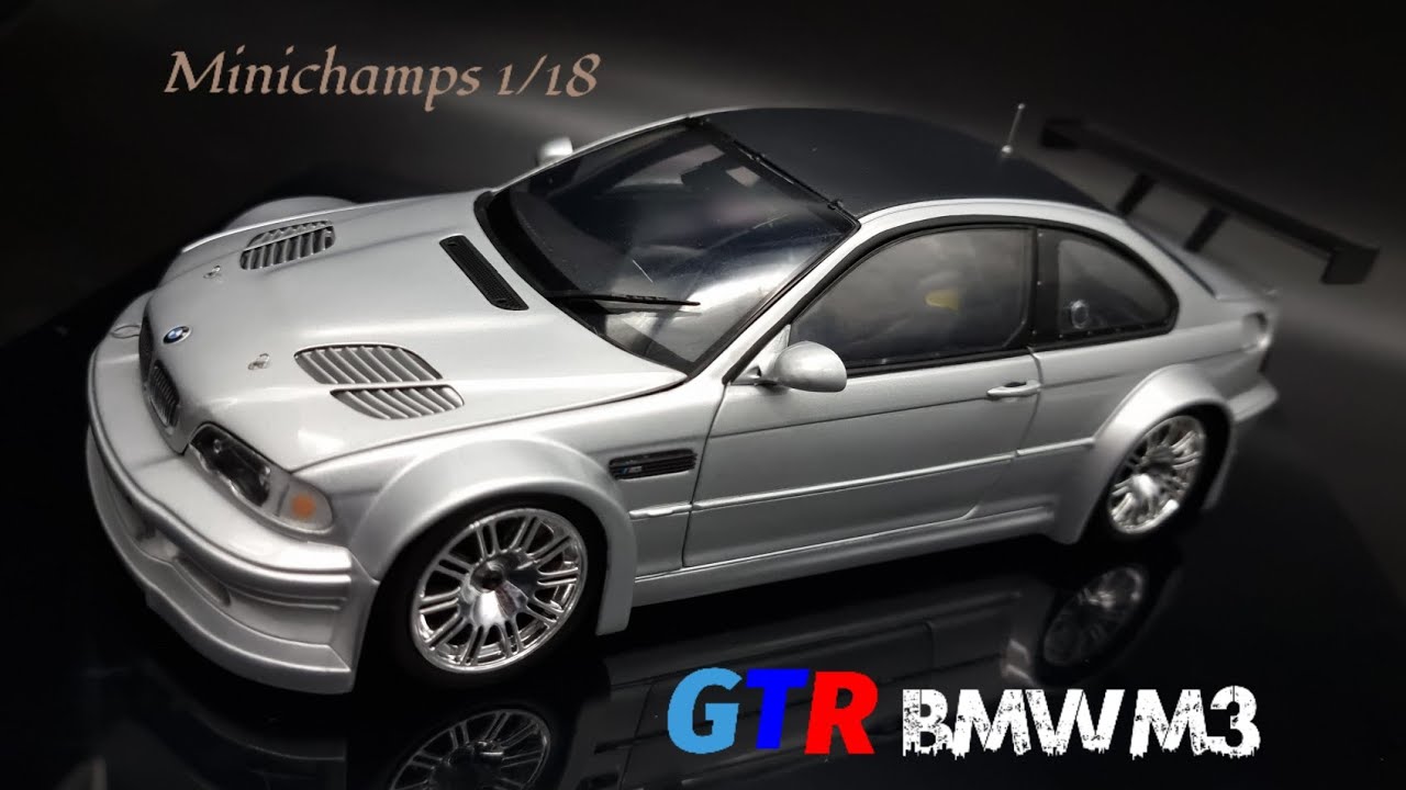 BMW M3 GTR (2001) - Minichamps 1/18 Diecast model car - YouTube