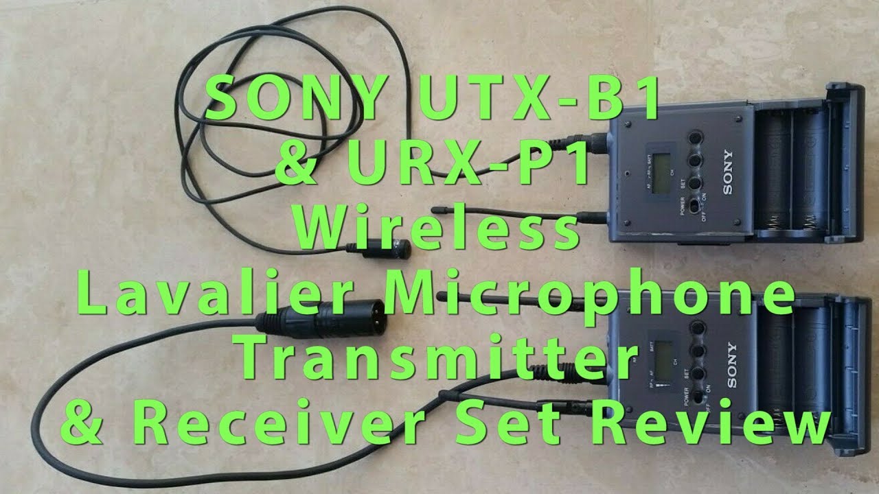 SONY UTX B1 & URX P1 Wireless Lavalier Microphone Transmitter