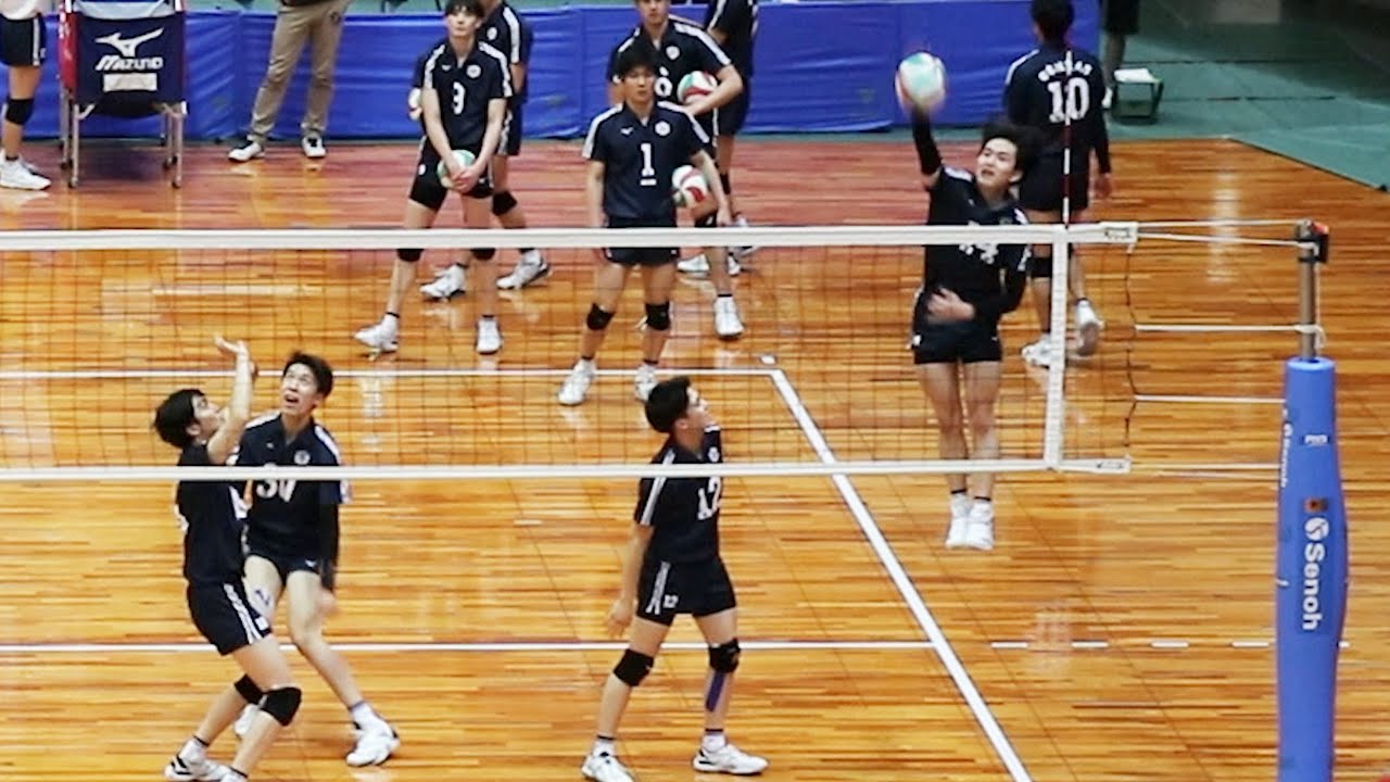 黒鷲旗2023】日本体育大 スパイク練習 吉村颯太、一条太嘉丸、池城