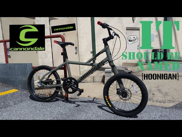 Cannondale Hooligan at a skatepark ? - YouTube
