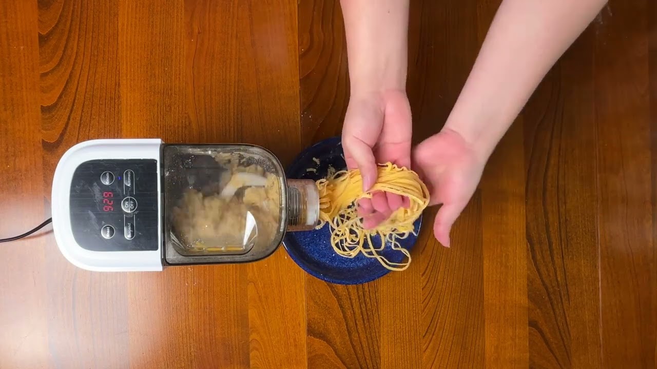 ノンカット2倍速】全自動生パスタメーカー「EF-PM02」で生パスタ作って
