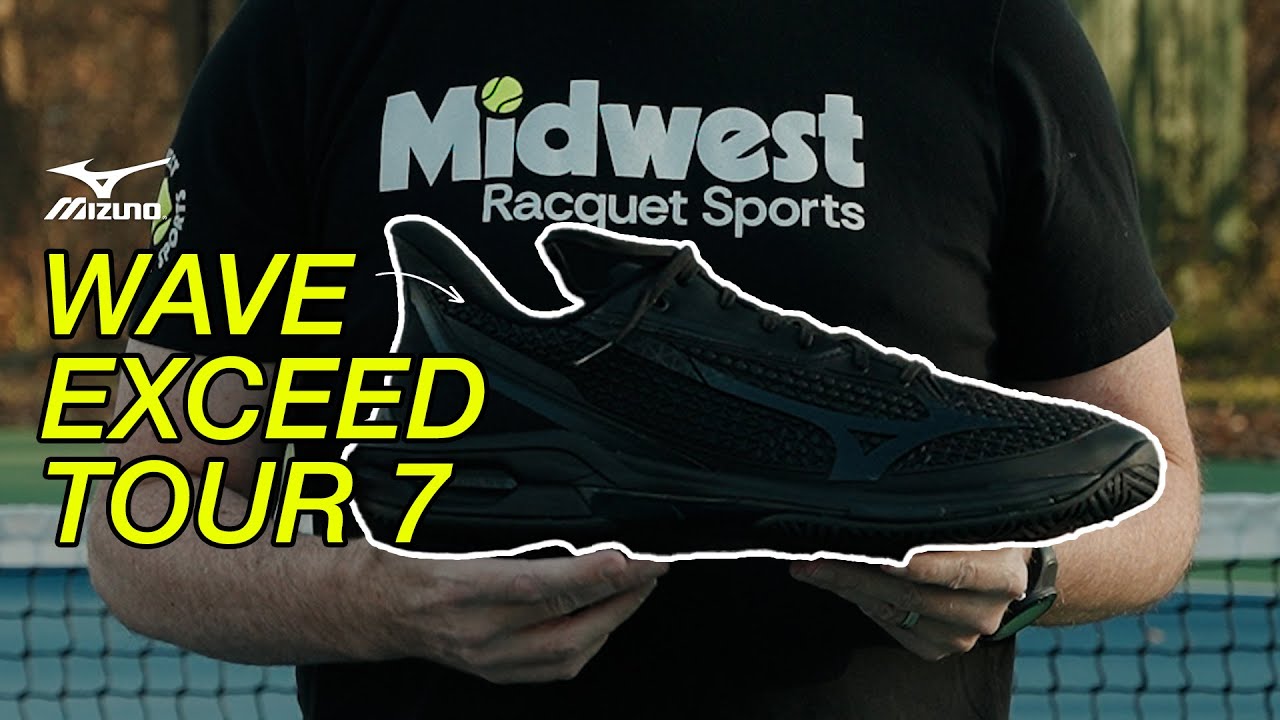 Mizuno Wave Exceed Tour 7 Mens Shoe - Black/Glowing Apple