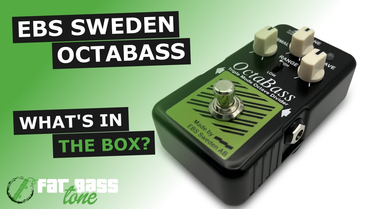 EBS OctaBass Blue Label Bass Pedal: What's In The Box (A Close-Up