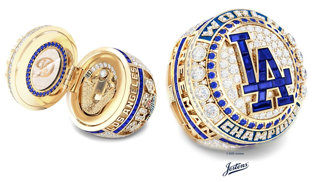 Los Angeles Dodgers World Series Rings - YouTube