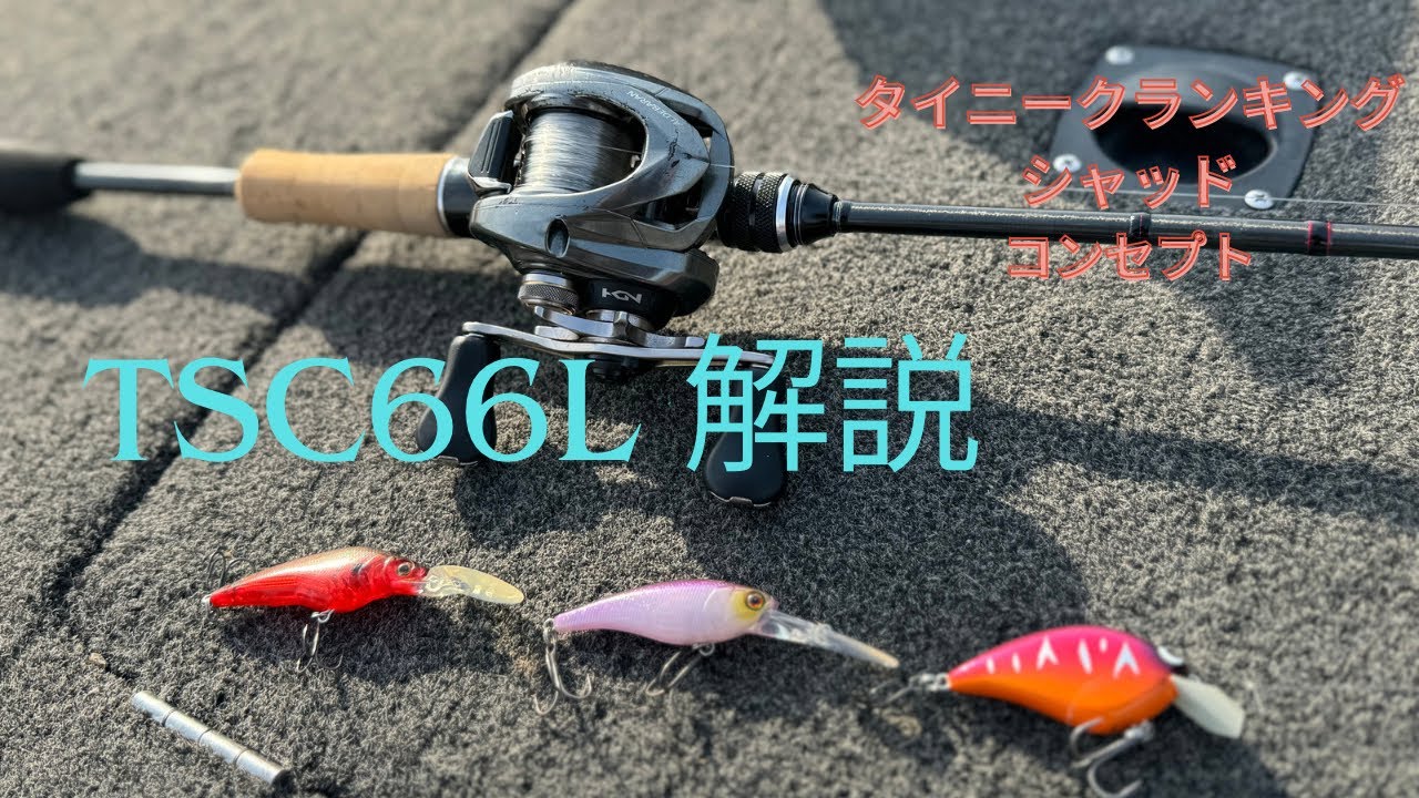 ロッド解説】タイニークランキング、シャッドコンセプトモデル TSC66L