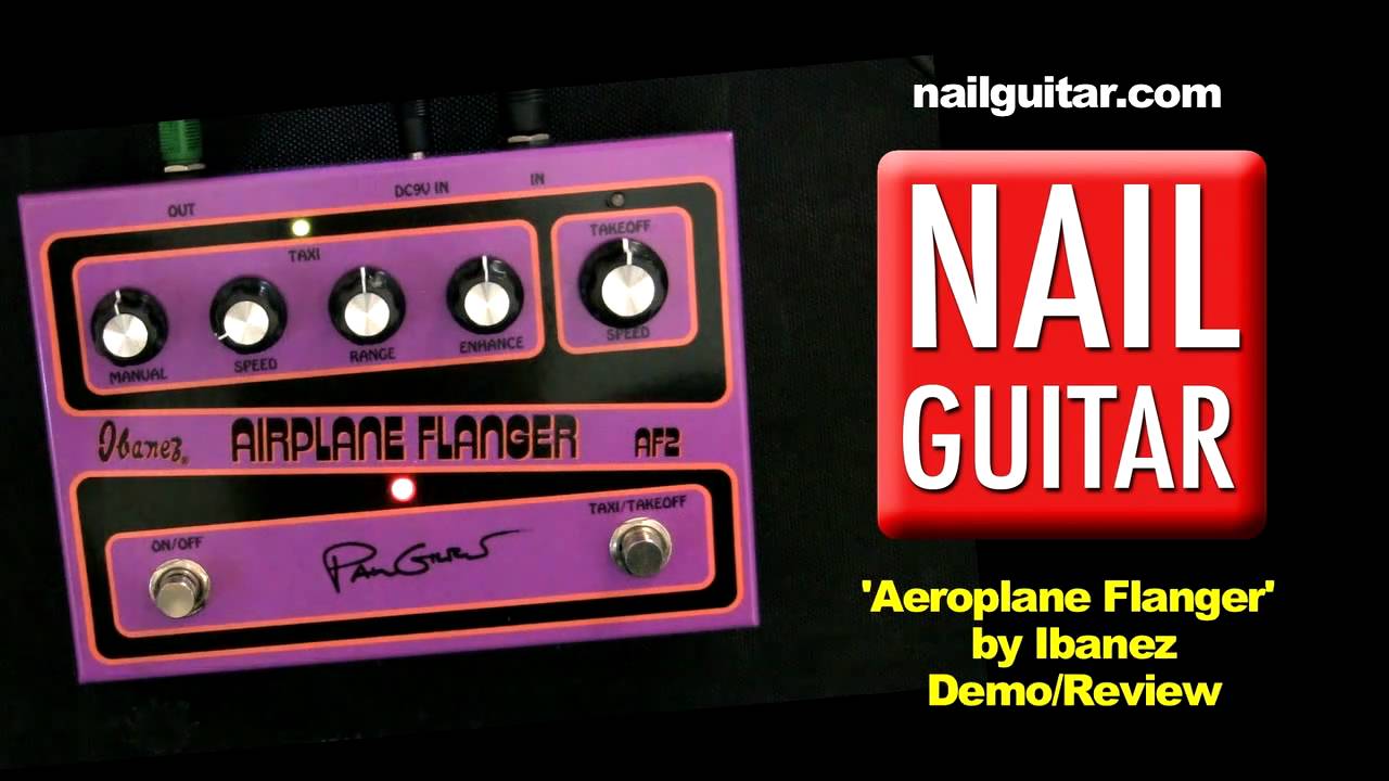 Paul Gilbert Airplane AF2 Flanger by Ibanez - Guitar Pedal Demo