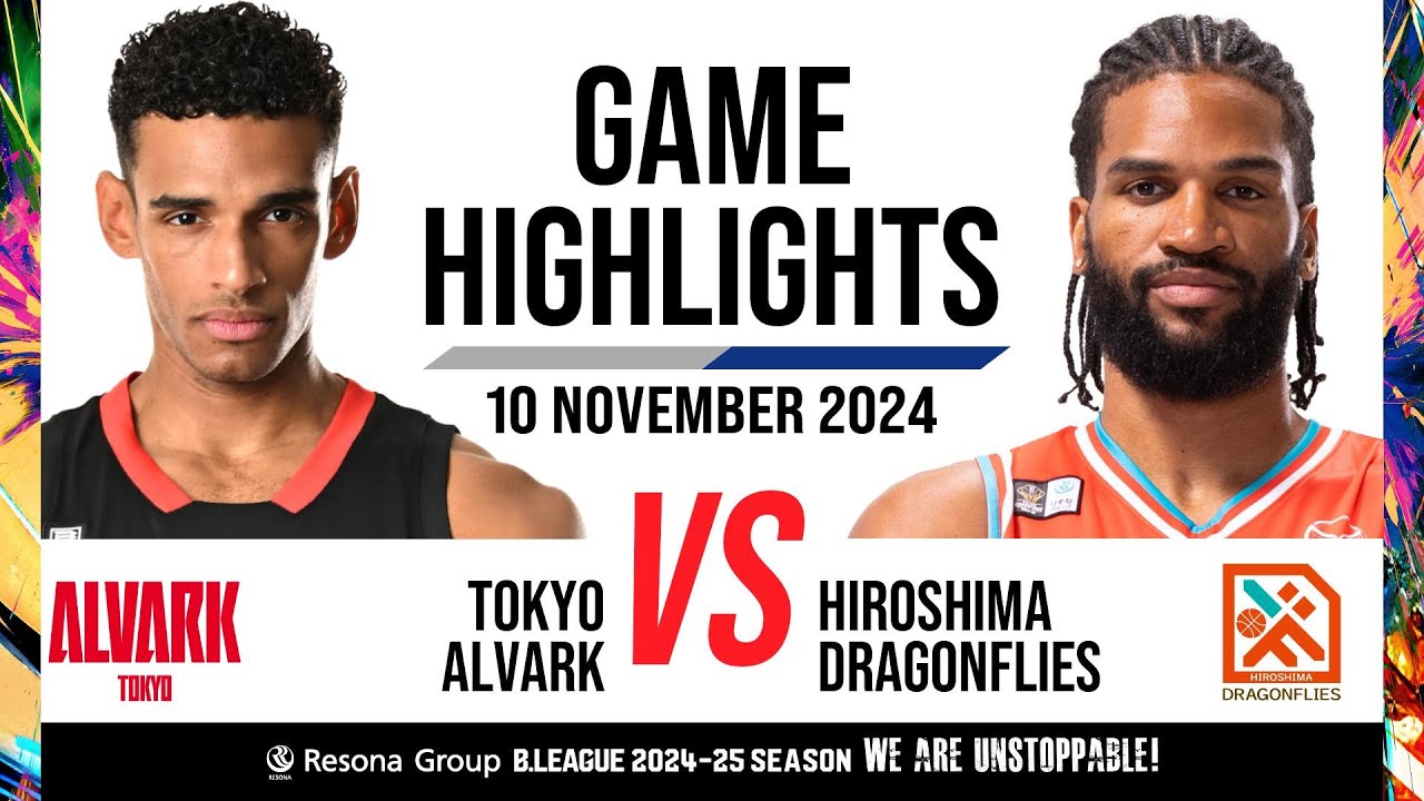 Alvark Tokyo vs. Hiroshima Dragonflies - Game Highlights - YouTube