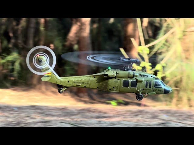 WLTOYS XK K170 BlackHawk UH-60L RC Helicopter - 4-Channel