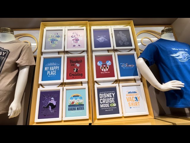 Disney Cruise Line aboard Disney Wonder merchandise tour 2024 in