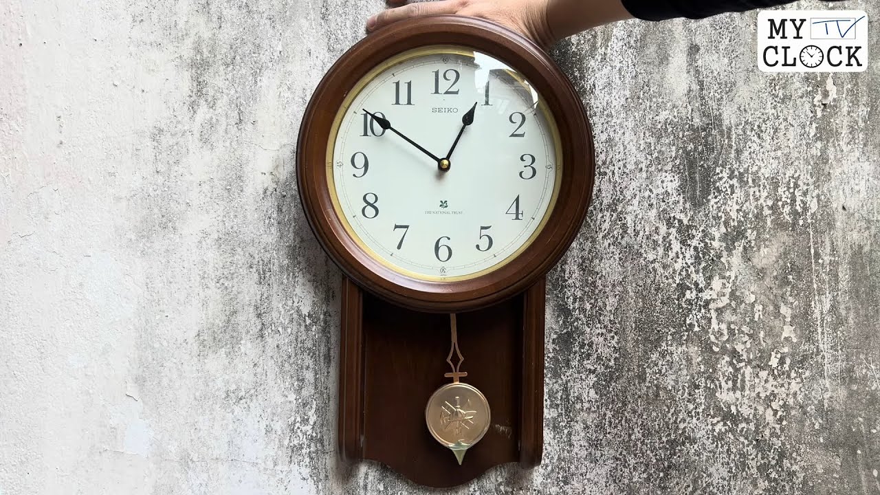SEIKOセイコー柱時計レトロ振り子時計PH431B THE NATIONAL TRUST 動作