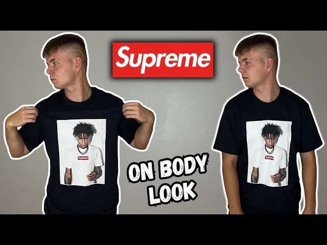 SUPREME NBA YOUNGBOY TEE REVIEW, SIZING, & ON BODY LOOK! - YouTube