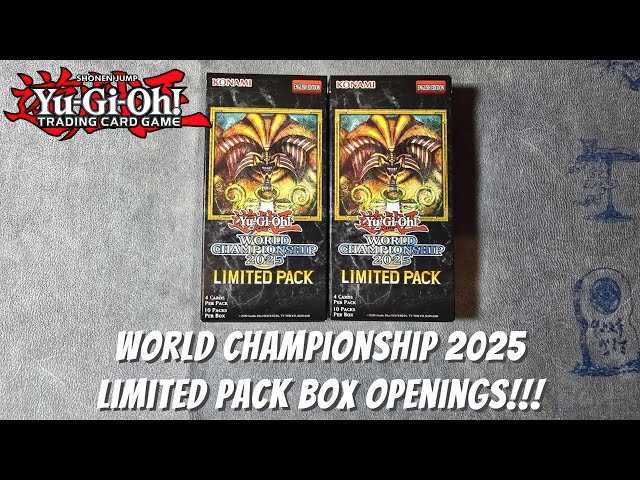 Yugioh Limited Pack World Championship 2025 Booster Box Openings