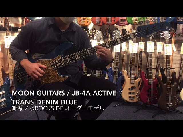 Moon Guitars / JB-4A Active - Trans Denim Blue【ROCKSIDE