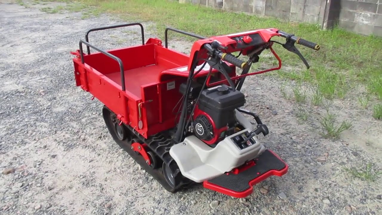 筑水キャニコム クローラ型運搬車 BH41 ヒラリー 手動ダンプ式 立ち