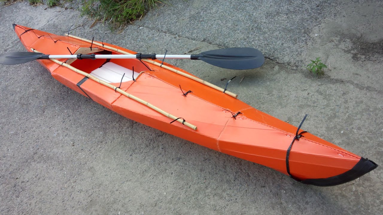 DIY】プラダンで作ったカヤックを改造 Origami Kayak modify - YouTube