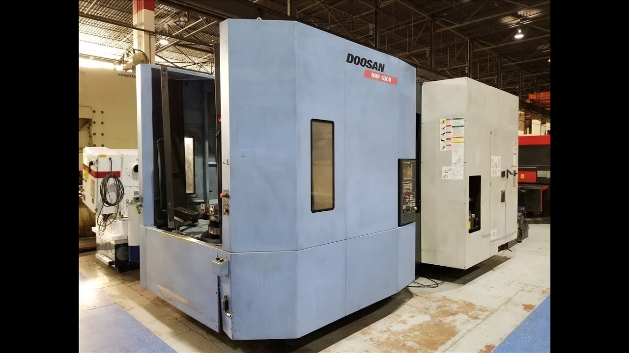 Doosan NHP 6300 Horizontal Machining Center - YouTube